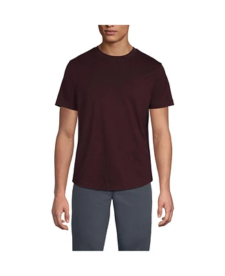 Lands' End Big & Tall Short Sleeve Supima Curved Hem Tee