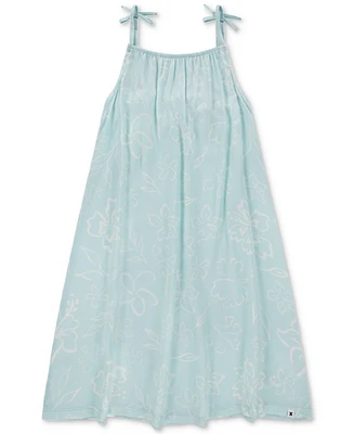 Hurley Big Girls Floral-Print Spaghetti-Strap Swing Dress