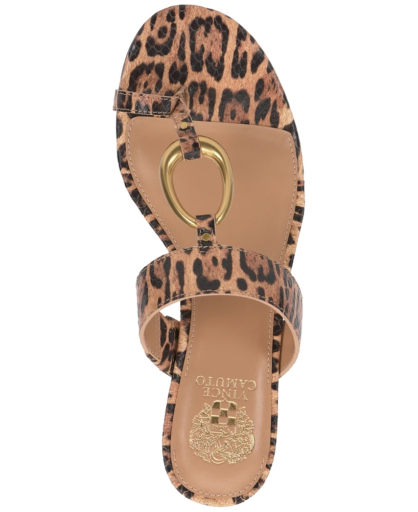 Vince Camuto Women's Kimena Toe-Loop Kitten-Heel Sandals