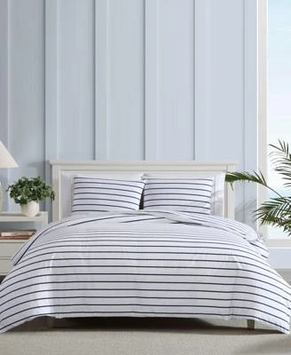 Nautica Brenton Stripe Percale Duvet Cover Set
