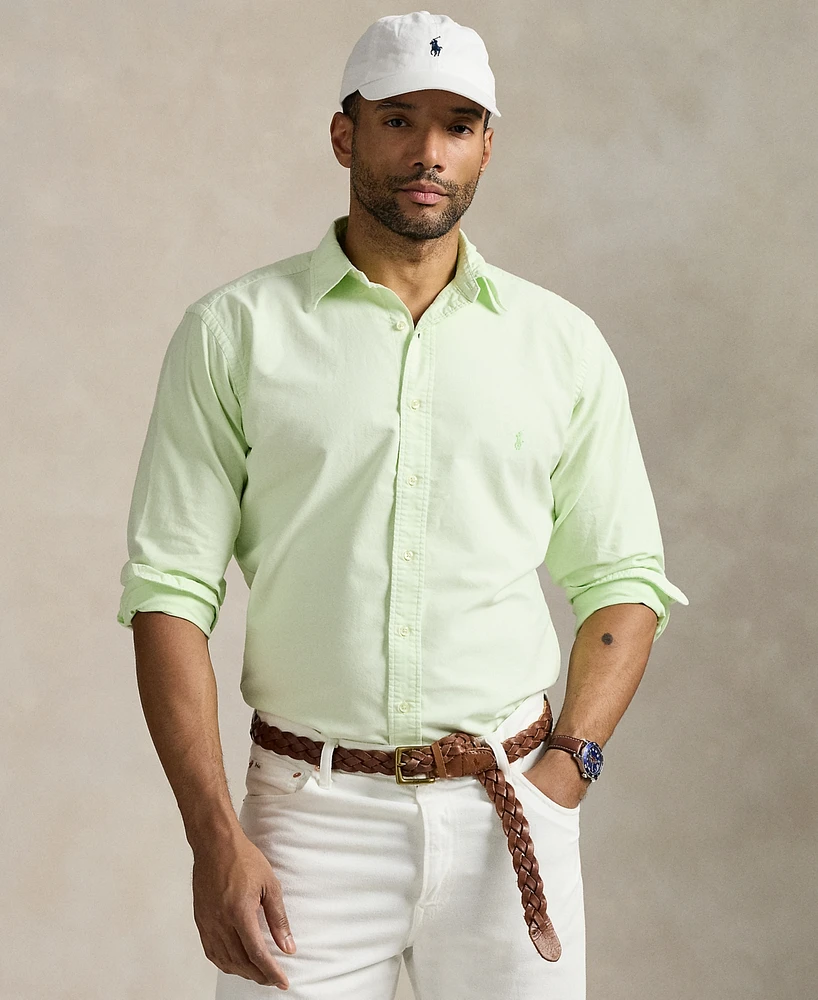 Polo Ralph Lauren Men's Big & Tall Mineral-Dyed Oxford Shirt