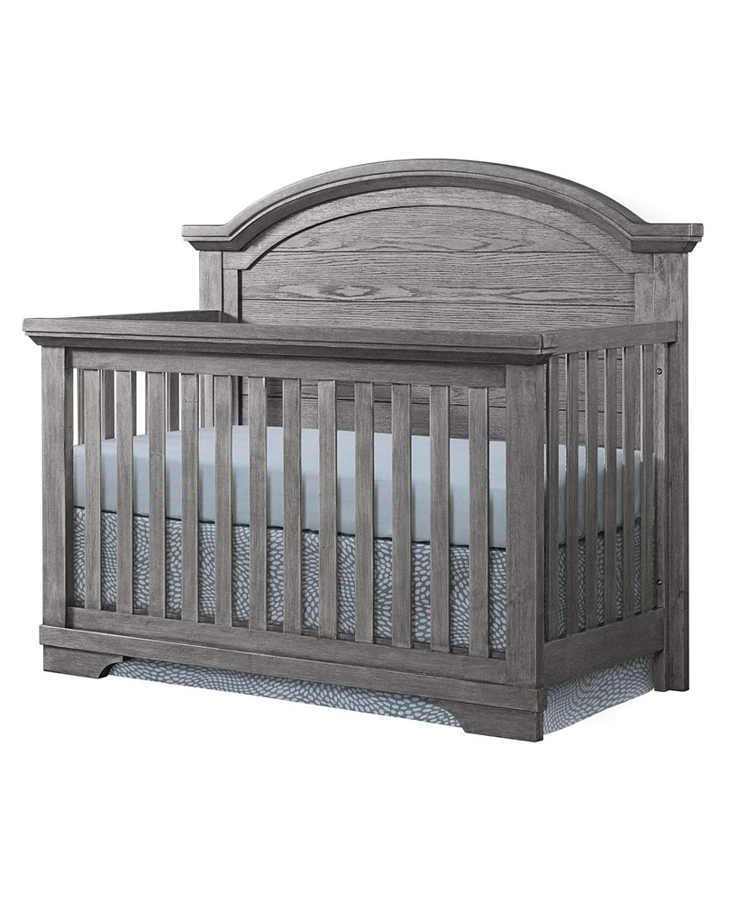 Westwood Design Foundry Wood Arch Top Convertible Crib in Brushed Pewter