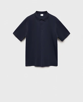 Mango Men's Regular-Fit Cotton Polo Shirt