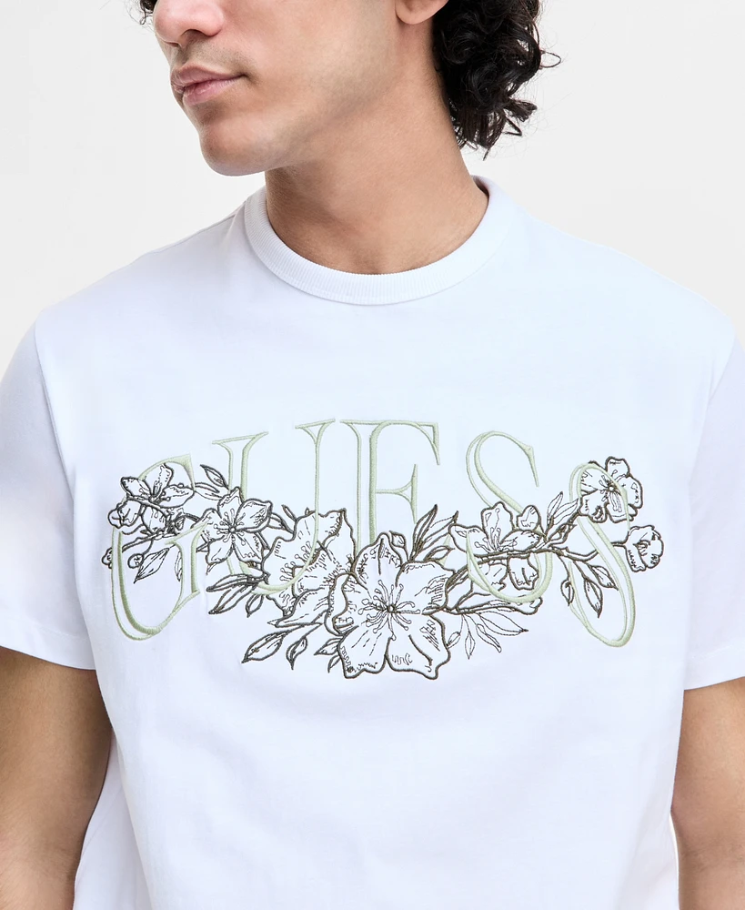 Guess Men's Floral Logo T-Shirt