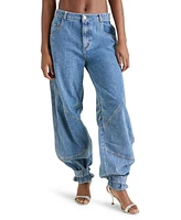 Steve Madden Women's Tre Denim High-Rise Wide-Leg Jeans