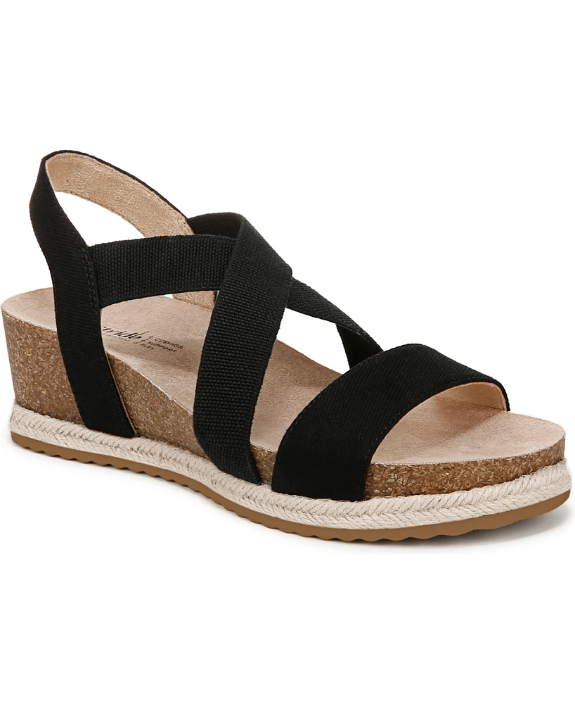 LifeStride Women's Breeze Strappy Wedge Sandals