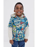 Paw Patrol Toddler Boys Fleece 2fer Pullover Hoodie and Jogger Pants Outfit Set