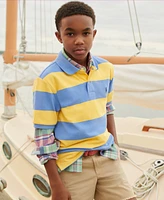 Polo Ralph Lauren Big Boys Striped Cotton Mesh Polo Shirt