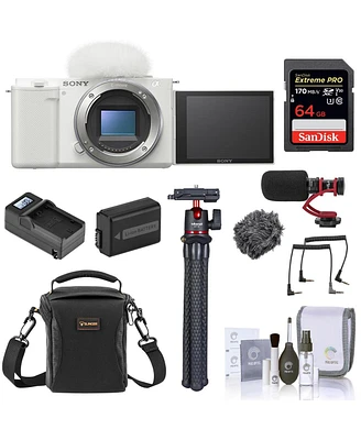 Sony Sony Zv-E10 Mirrorless Interchangeable Lens Vlog Camera, White
