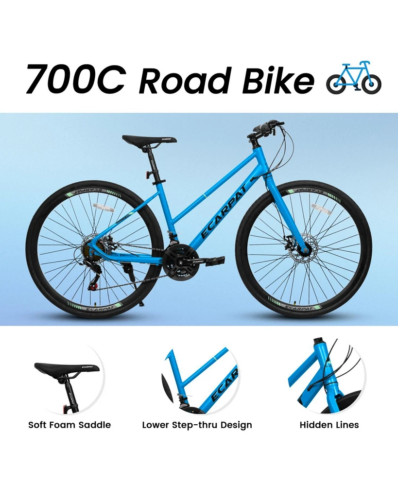 700C Road Hybrid Bike for Adult