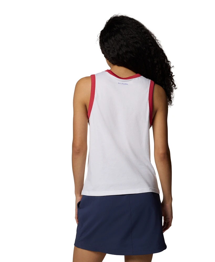 Columbia Women's Rolling Bend Graphic Ringer Tank Top