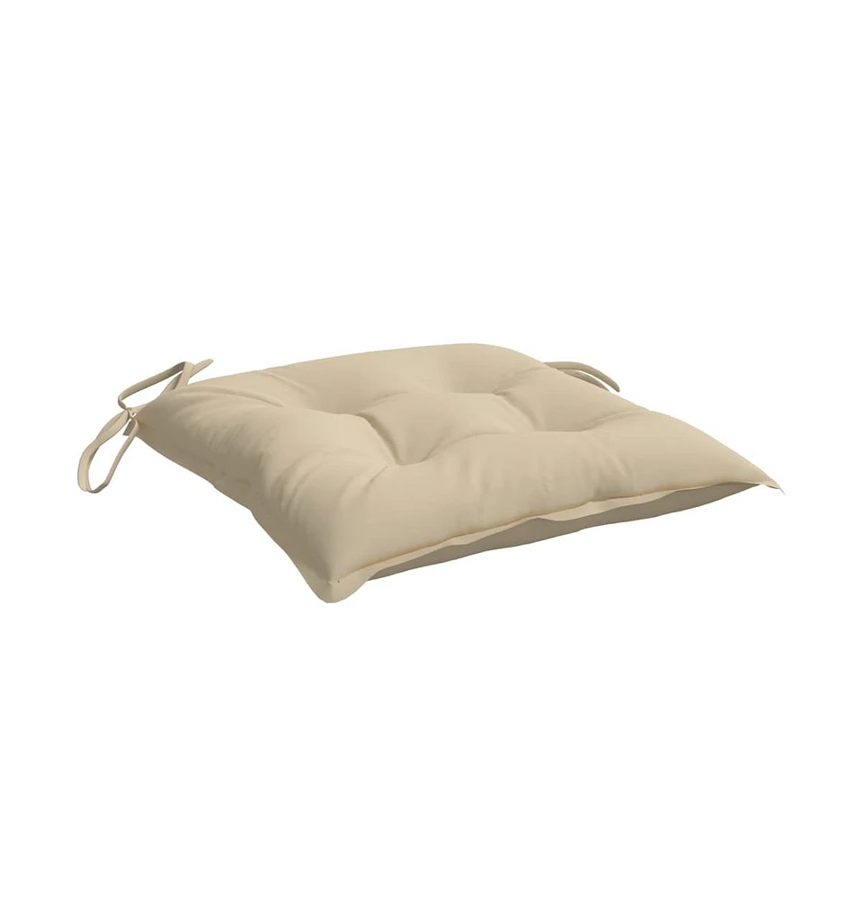 Pallet Cushions 4 pcs Beige 19.7"x19.7"x2.8" Oxford Fabric