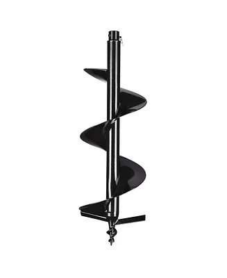 Yescom 10" Earth Auger Bit Bulb Planter Tool Planting Flower Fence Post Garden Spiral Hole Gardening Project