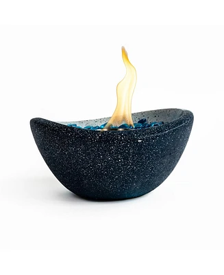 Tabletop Fire Pit with Mixed Color, Outdoor & Indoor Fire Pit, Portable Concrete Fire Pit, Personal Ethanol Fireplace, Outdoor Table Top Fire Pit, Min