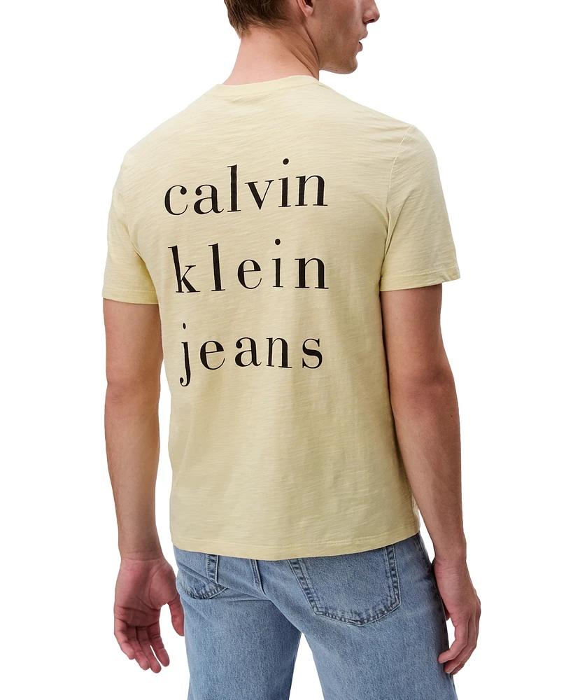 Calvin Klein Men's Classic Short Sleeve Crewneck Logo T-Shirt