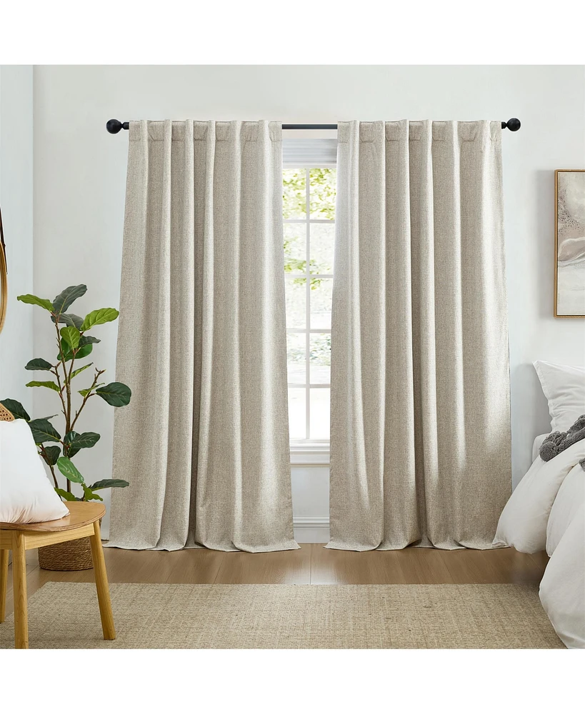 Elrene Home Fashions Solace Solid Max-Blackout Window Curtain Panel