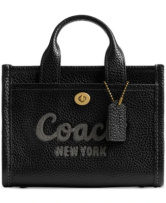 Coach Mini Leather Cargo Tote Bag 20