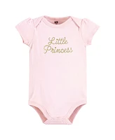 Hudson Baby Girls Cotton Bodysuit, Pant and Shoe Set