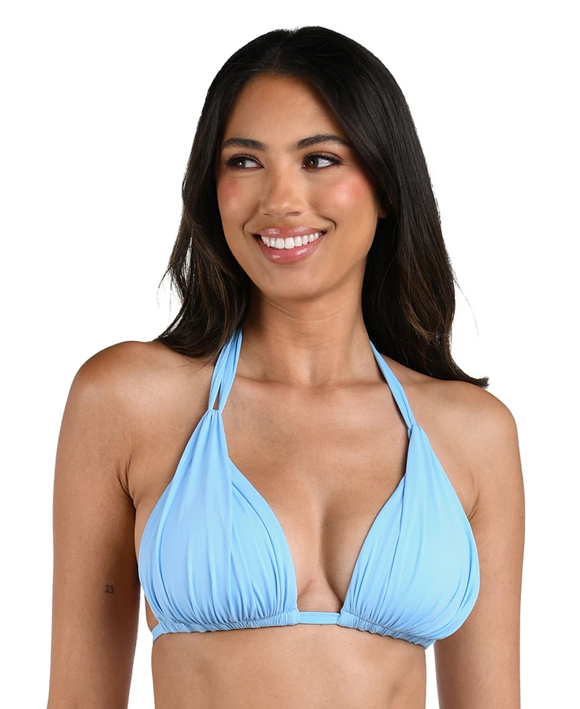 La Blanca Island Goddess Halter Triangle Bikini Top