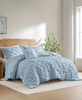 510 Design Bailey Diamond Pucker Woven -Pc. Comforter Set