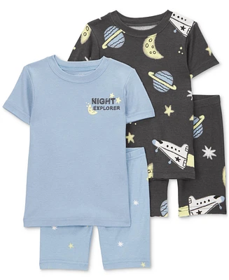 Carter's Toddler Boys 4-Pc. Space-Print Cotton Pajamas Set