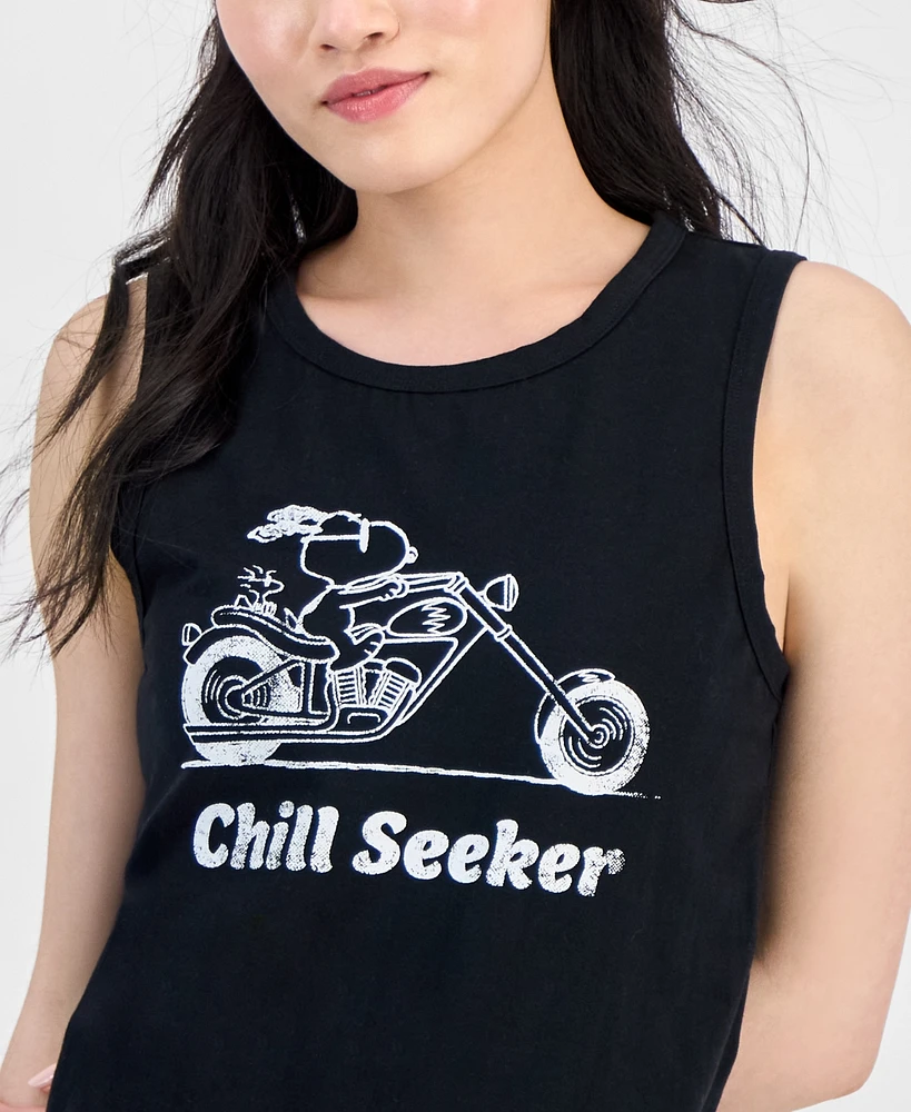 Disney Juniors' Chill Seeker Snoopy Graphic Tank Top