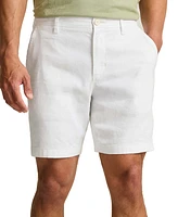 Tommy Bahama Men's Beach Coast Flat-Front Linen 9" Shorts
