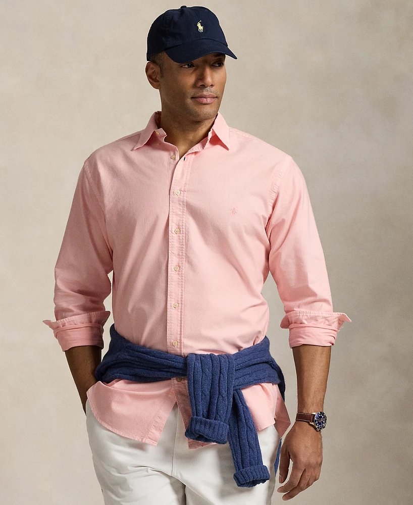 Polo Ralph Lauren Men's Big & Tall Mineral-Dyed Oxford Shirt