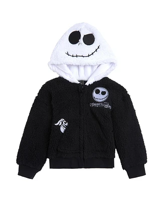 Nightmare Before Christmas Toddler Boys Cosplay Hoodie Cozy Sherpa