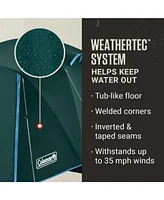 Coleman Evergreen Skydome -Person Camping Tent with Full-Fly Vestibule