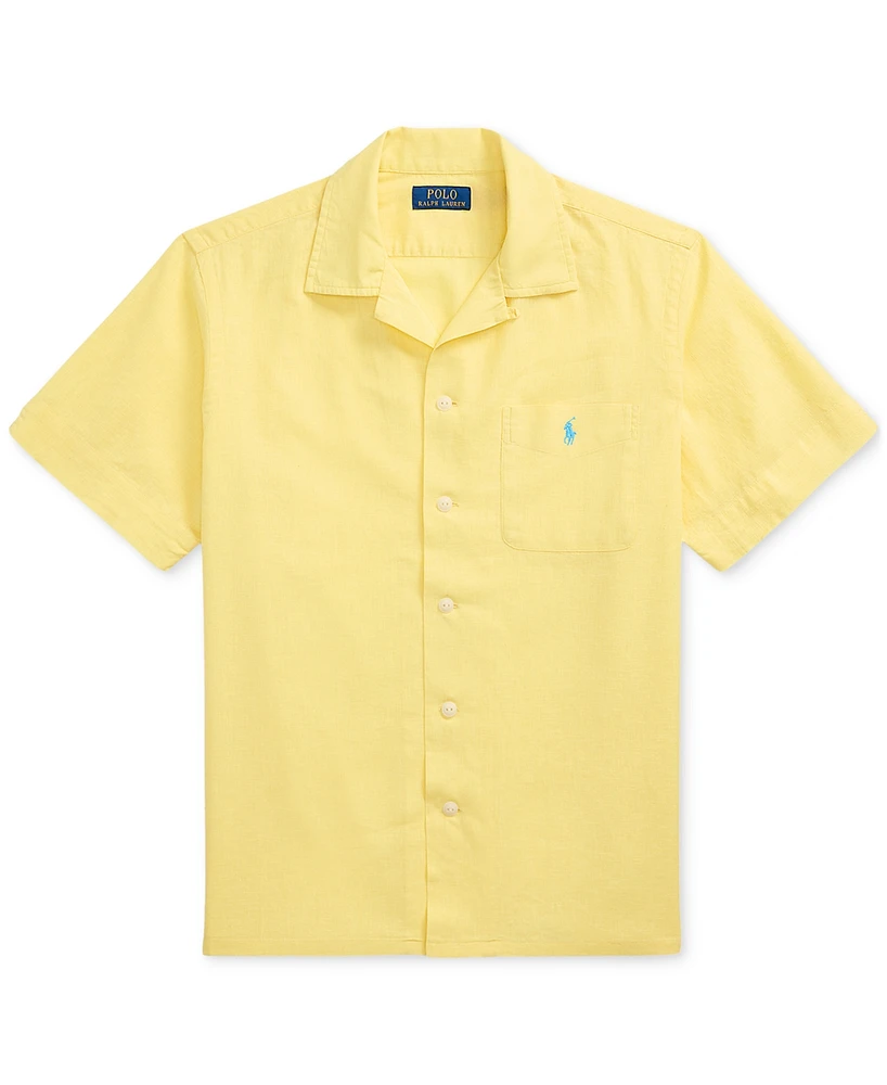 Polo Ralph Lauren Men's Classic-Fit Linen-Cotton Camp Shirt