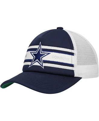 Mitchell & Ness Big Boys and Girls Navy Dallas Cowboys Stripe Trucker Adjustable Hat