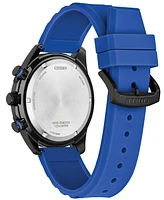 Citizen Men's Sport Casual Brycen Blue Silicone Strap Watch 44.8mm