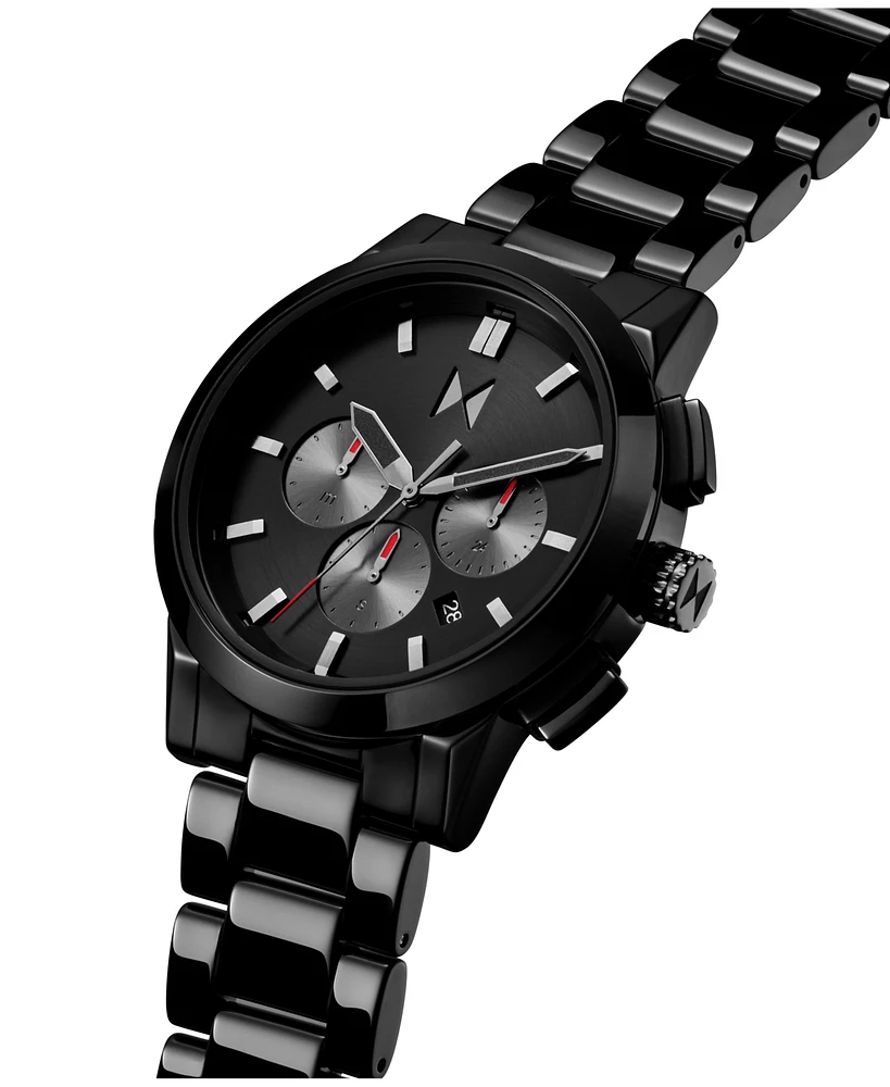 Mvmt Men's Chrono Ii Black Ceramic Bracelet Watch, 44mm
