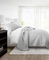 ienjoy Home Floral Stitch 3-Pc. Lightweight Quilt Set, Full/Queen