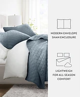 ienjoy Home Diamond Stitch 3-Pc. Lightweight Quilt Set, King/California King