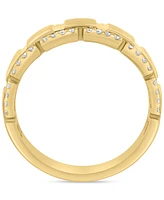 Effy Men's Diamond Brush Finish Band (1/3 ct. t.w.) in 14k Gold