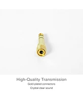 Mee audio 1/4" (6.3 mm) Stereo Audio Adapter (3 Pack)
