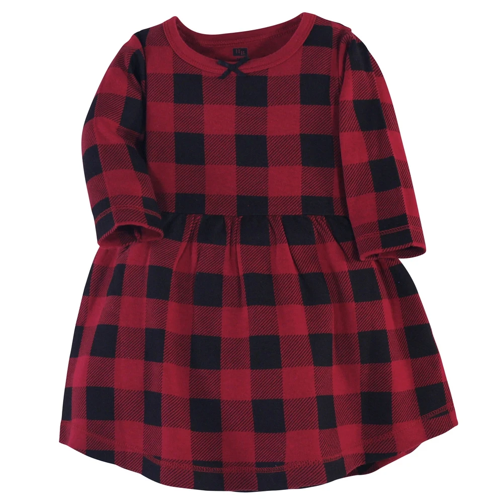 Hudson Baby Girls Twin Long-Sleeve Dress Bundle