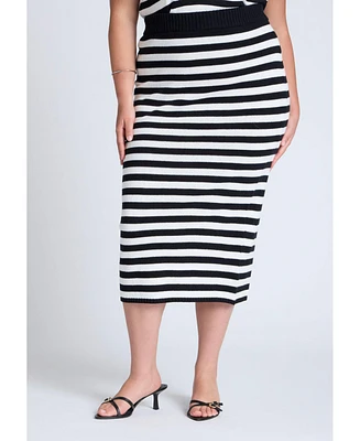 Eloquii Plus Elements Midi Sweater Skirt