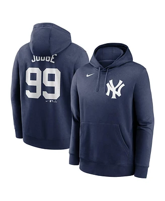 Nike Men's Aaron Judge Navy New York Yankees Player Name Number Club Pullover Hoodie