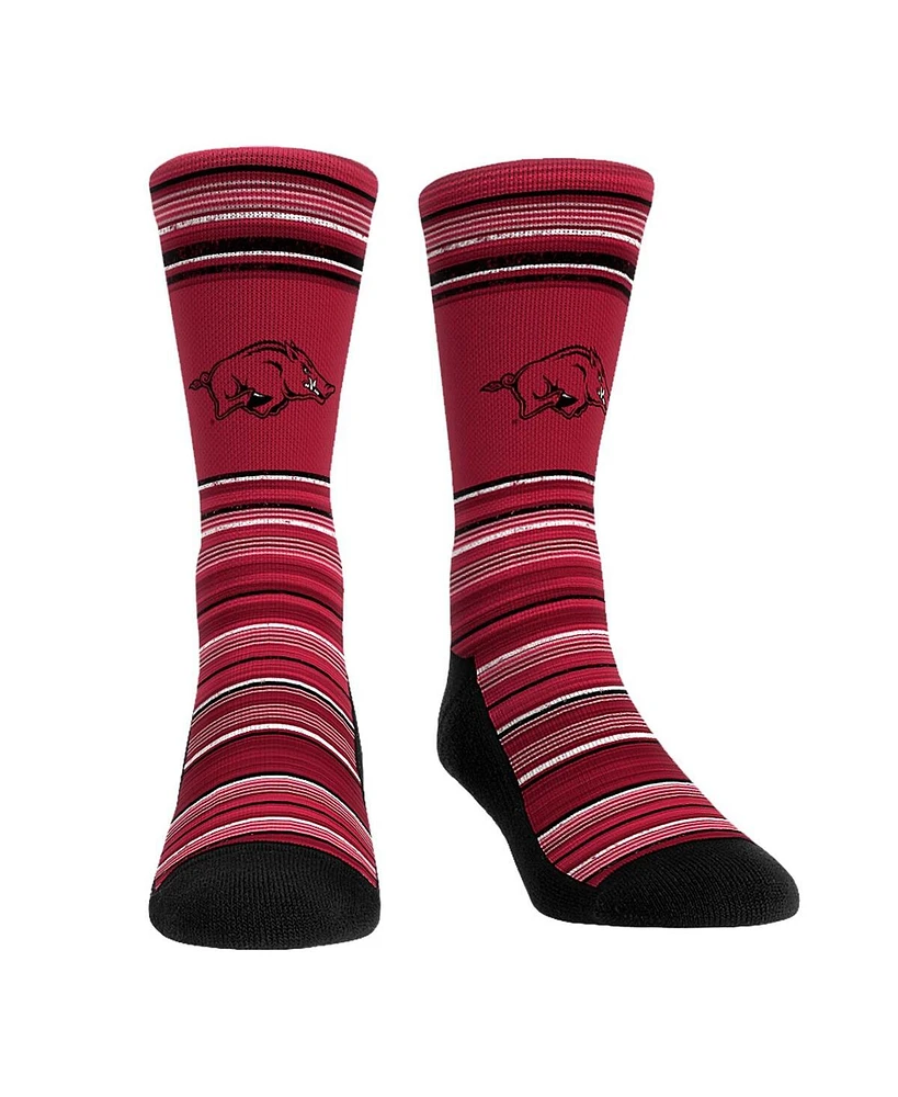 Rock 'Em Socks Men's Arkansas Razorbacks Primary Crew and Boxer Briefs