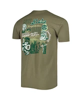 Image One Men's Green Michigan State Spartans Vintage Through the Years Two-Hit T-Shirt