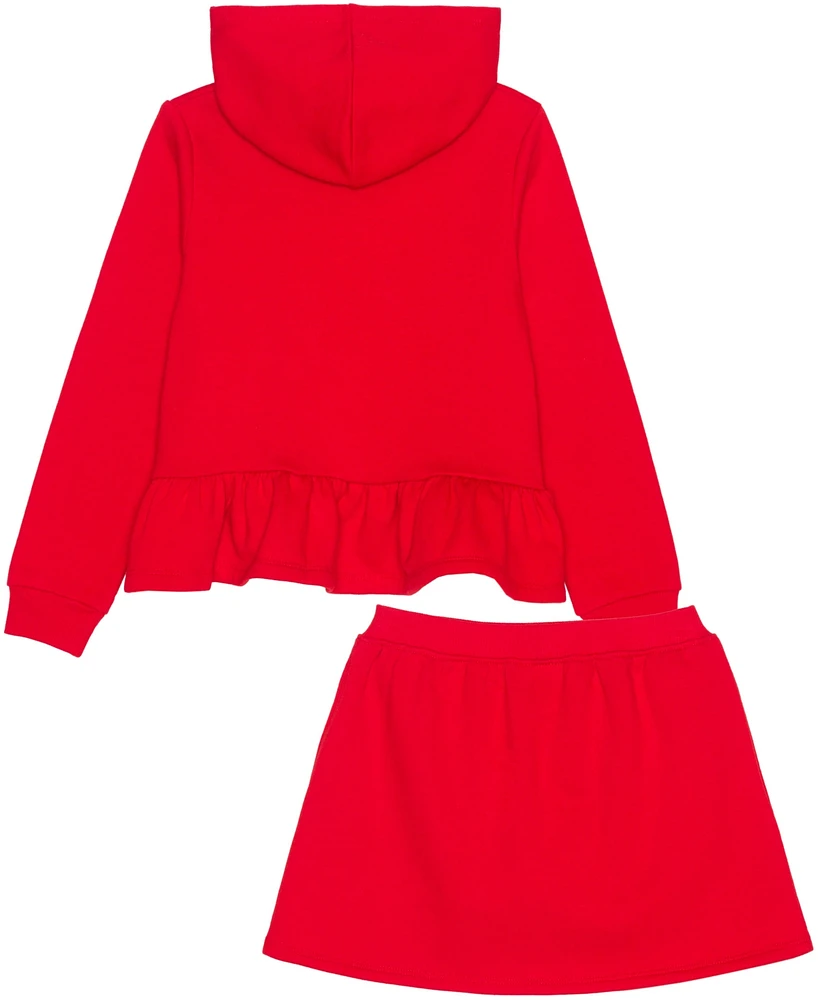 Disney Toddler and Little Girls 2-Piece Minnie Daisy Long Sleeve Top Skirt Set