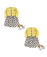 Hudson Baby Girls Cardigan, Dress and Shoes