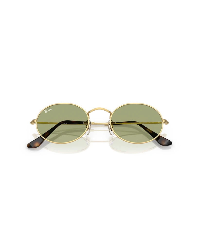 Ray-Ban Unisex Oval Metal Sunglasses, RB3547