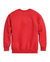 Nascar Big Boys Racing Logo Graphic Crew Fleece Sweatshirt