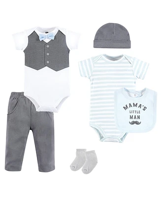 Hudson Baby Boys Cotton Layette Set, Mamas Man