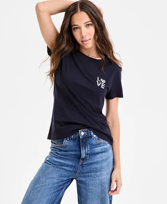 Boss Orange Women's Cotton Embellished-Graphic T-Shirt
