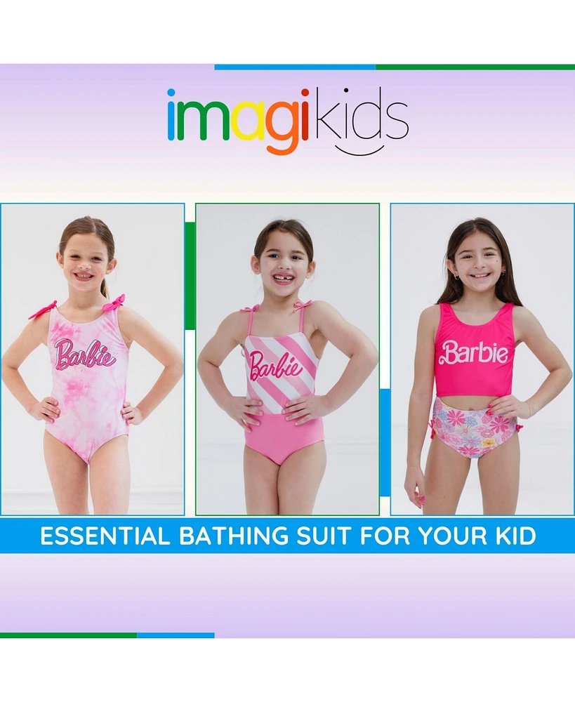 Barbie Little Girls One Piece Bathing Suit to